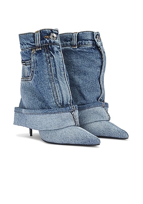 Dolce & Gabbana Pant Boot in Blue - Blue. Size 36 (also in 36.5, 37).