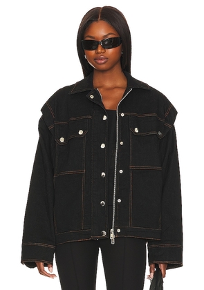 BY.DYLN Laney Jacket in Black. Size M, S.