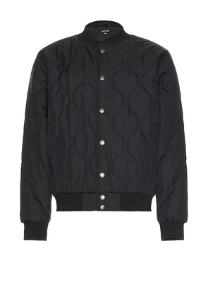 Brixton Dillinger Quilted Bomber Jacket in Black. Size L, XL.