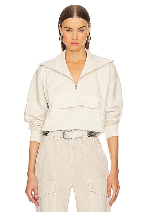 Isabel Marant Etoile Phenix Sweatshirt in Cream. Size 36/4, 38/6, 40/8, 42/10.