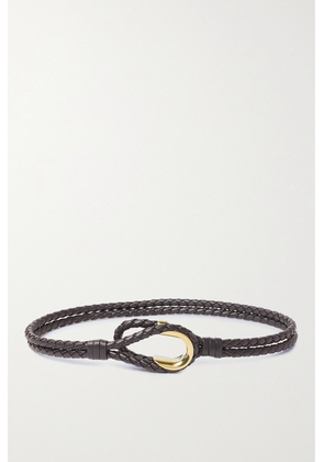 Bottega Veneta - Intrecciato Leather Waist Belt - Brown - 70,75,80,85,90,95