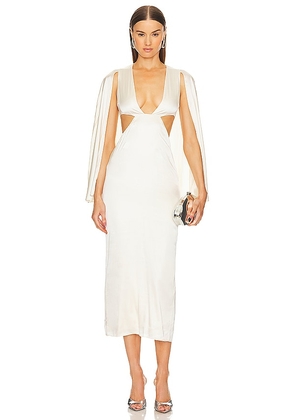 Michael Costello x REVOLVE Georgiana Gown in Ivory. Size L, M, S, XL, XXS.