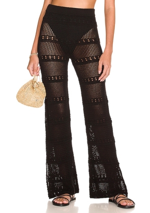 Tularosa Hayden Crochet Pant in Black. Size L, M, XS.