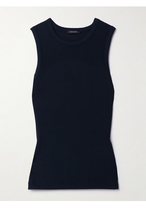 GOLDSIGN - Ribbed Stretch-jersey Tank - Blue - x small,small,medium,large,x large