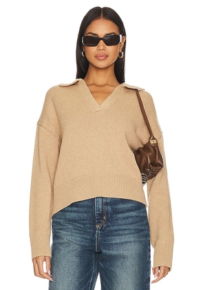 Velvet by Graham & Spencer Lucie Sweater in Tan. Size L, M, XL, XS.