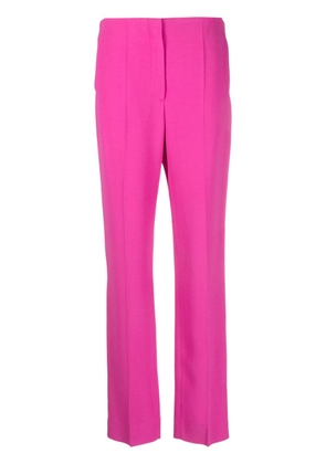 Emporio Armani concealed-front tailored trousers - Pink