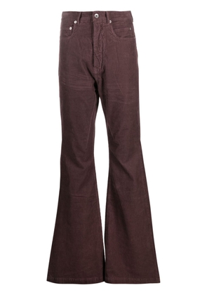 Rick Owens DRKSHDW Bolan bootcut corduroy trousers - Purple