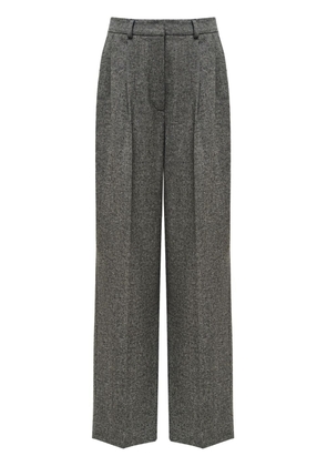 12 STOREEZ pleat-detail wide-leg trousers - Grey