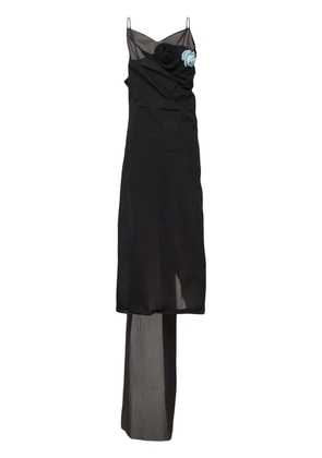 Prada ruched-detail maxi dress - Black