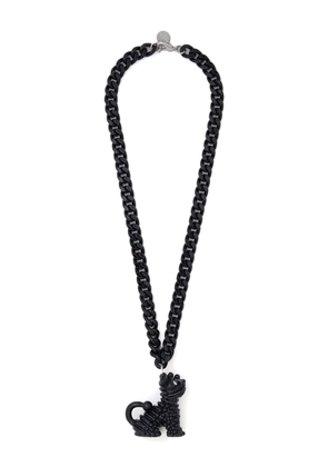 Marni dog-motif charm necklace - Black