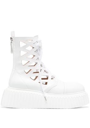 AGL Viggy lace-up boots - White