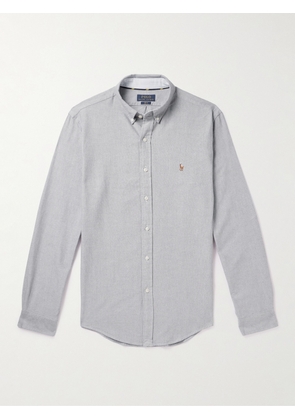 Polo Ralph Lauren - Slim-Fit Button-Down Collar Cotton Oxford Shirt - Men - Gray - XS