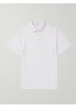 Peter Millar - Cypress Printed Stretch-Jersey Polo Shirt - Men - White - S