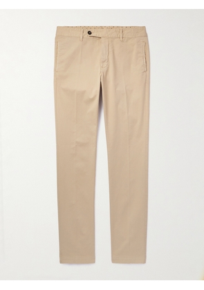 Massimo Alba - Winch2 Slim-Fit Straight-Leg Cotton-Blend Twill Trousers - Men - Neutrals - IT 46