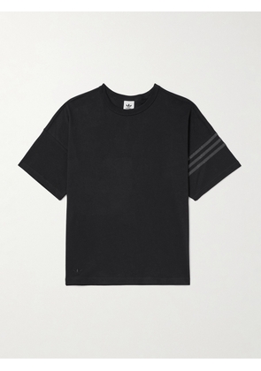 adidas Originals - Neuclassic Oversized Striped Denim T-Shirt - Men - Black - XS