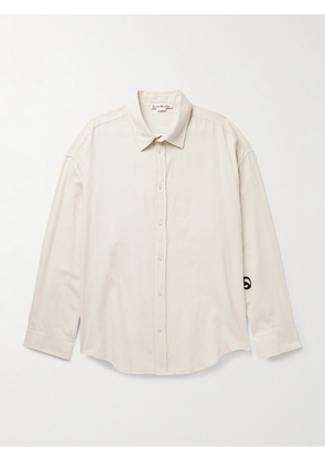 Acne Studios - Setar Oversized Logo-Appliquéd Cotton Shirt - Men - White - IT 44