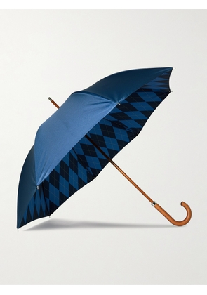 Kingsman - London Undercover Argylle Wood-Handle Umbrella - Men - Blue