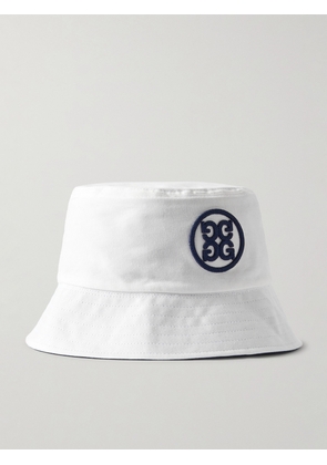 G/FORE - Reversible Logo-Embroidered Cotton-Twill Golf Bucket Hat - Men - White