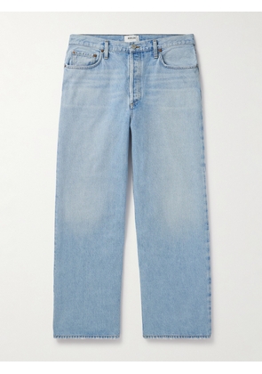 AGOLDE - Low Slung Baggy Wide-Leg Distressed Jeans - Men - Blue - UK/US 29
