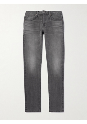 TOM FORD - Slim-Fit Selvedge Jeans - Men - Gray - UK/US 30
