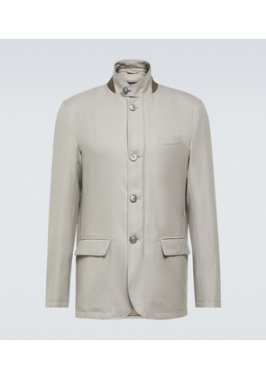 Herno Cotton, cashmere, and silk coat
