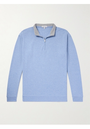 Peter Millar - Crown Cotton-Blend Jersey Half-Zip Sweatshirt - Men - Blue - S
