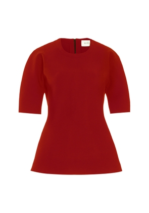 High Sport - Bianca Stretch-Cotton Knit Top - Red - XS - Moda Operandi