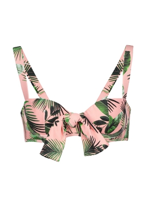 Alexandra Miro Clara palm-print bikini top