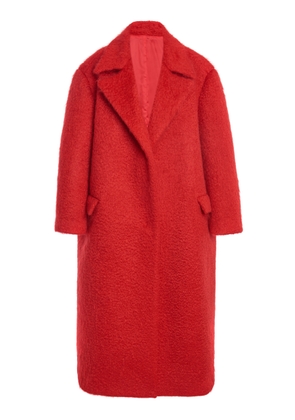 Valentino Garavani - Mohair Wool Coat - Red - IT 38 - Moda Operandi
