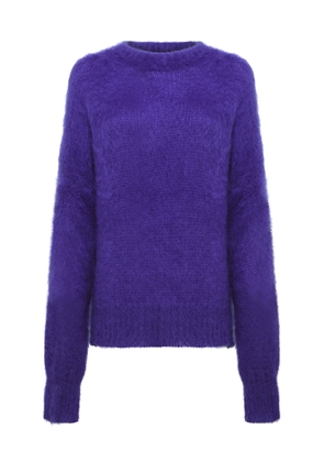 DES_PHEMMES - Mohair-Blend Sweater - Purple - IT 48 - Moda Operandi