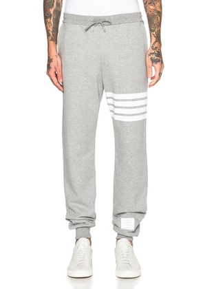 Thom Browne Cotton Sweatpants in Light Heather Grey - Grey. Size 5 (also in ).