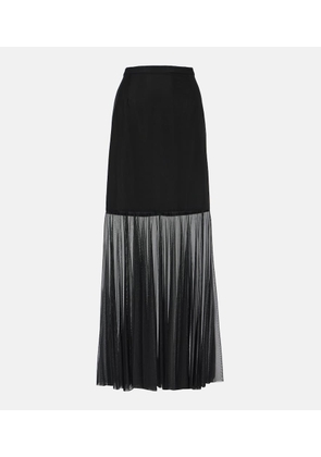 Dolce&Gabbana Tulle-trimmed maxi skirt