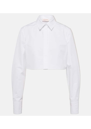 Valentino Cropped cotton poplin shirt
