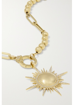 SORELLINA - Il Sole 18-karat Gold Diamond Necklace - One size