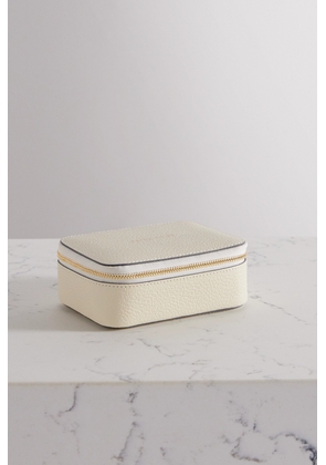 Anya Hindmarch - Wedding Medium Textured-leather Keepsake Box - Off-white - One size