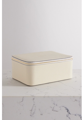 Anya Hindmarch - Wedding Xl Textured-leather Keepsake Box - Off-white - One size