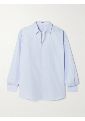 Loewe - Layered Striped Cotton And Silk-blend Shirt - Blue - FR32,FR34,FR36,FR38,FR40,FR42,FR44