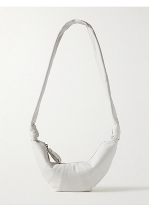 LEMAIRE - Croissant Small Paneled Textured-leather Shoulder Bag - White - One size