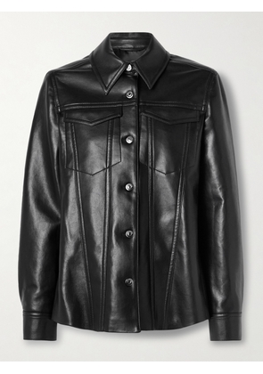 Nanushka - Rocio Leather And Faux Leather Jacket - Black - xx small,x small,small,medium,large