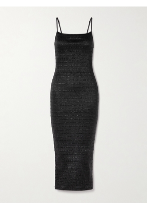 Nanushka - Barra Shirred Okobor™ Midi Dress - Black - xx small,x small,small,medium,large,x large