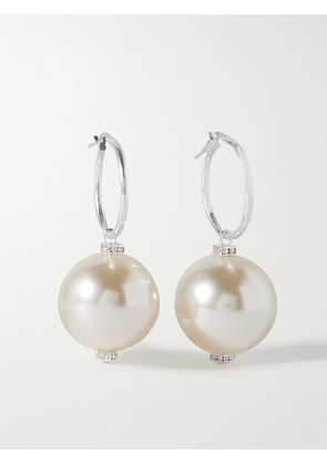 Magda Butrym - Silver-tone Faux Pearl Earrings - White - One size