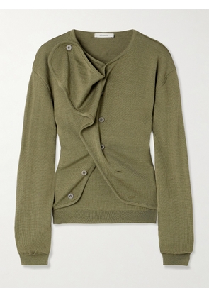 LEMAIRE - Wool-blend Cardigan - Green - x small,small,medium,large,x large