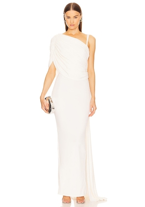 Michael Costello x REVOLVE Laurence Gown in Ivory. Size M, S, XL.
