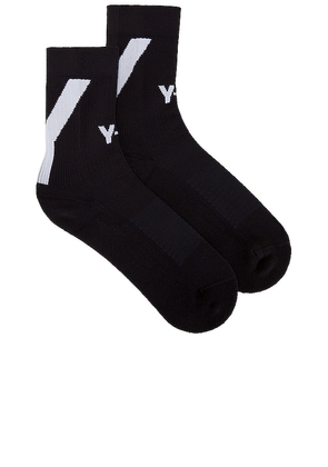 Y-3 Yohji Yamamoto Sock Hi in Black. Size XS.