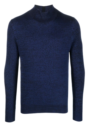 Paul Smith high-neck ribbed-knit jumper - Blue