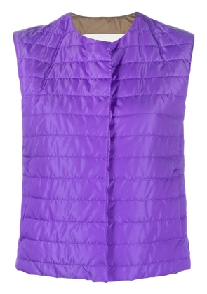 Mackintosh ISABEL collarless liner vest - Purple