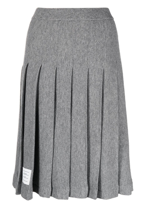 Thom Browne pleated knee-length skirt - Grey