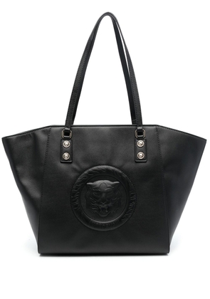 Just Cavalli logo embossed tote bag - Black
