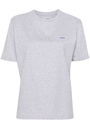 Autry logo-patch cotton T-shirt - Grey