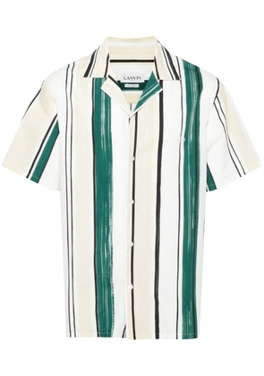 Lanvin striped poplin shirt - Green
